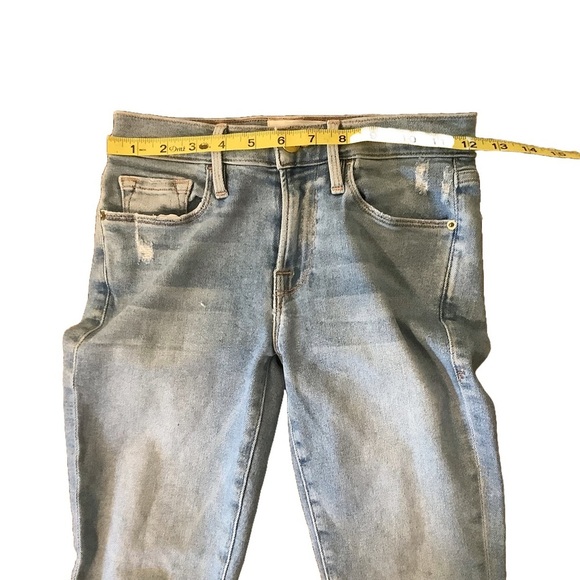 Women’s Petite Frame Denim Blue Skinny Jeans High-Rise Size 24 - Picture 12 of 12